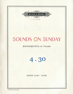 SOUNDS ON SUNDAY vol.6